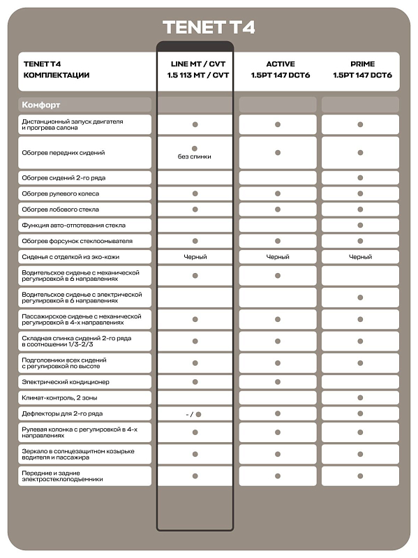 TENET T4 MT Line, серый