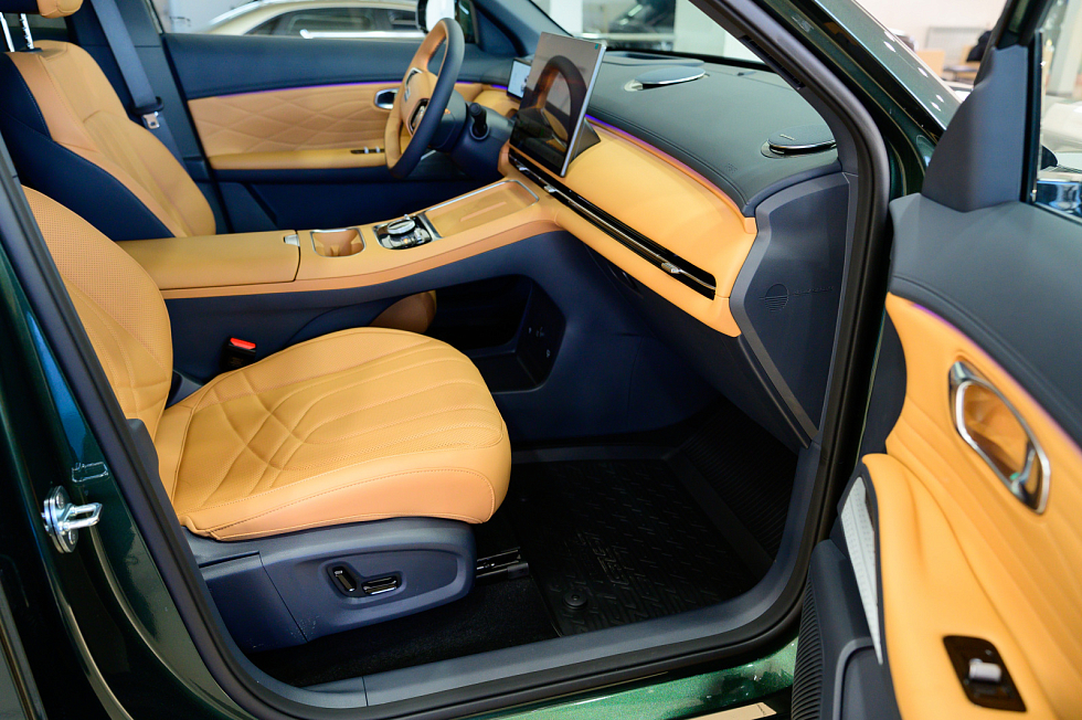 Geely EX5 EM-i Макс, зеленый