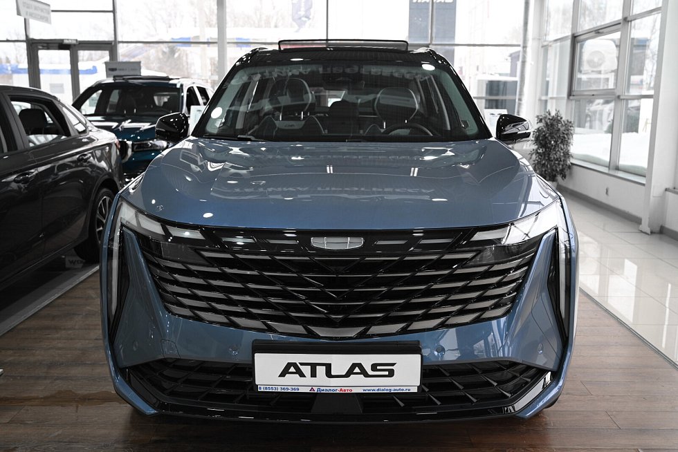 Geely Atlas Спорт, голубой