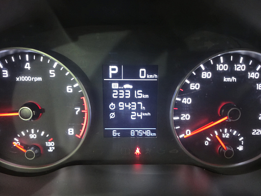 Kia Rio Luxe RED Line, 2017 года, пробег 87524 км