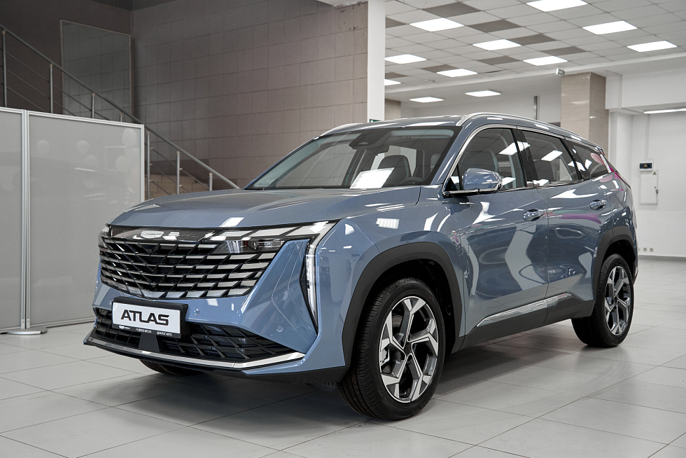 Geely Atlas Спорт, голубой