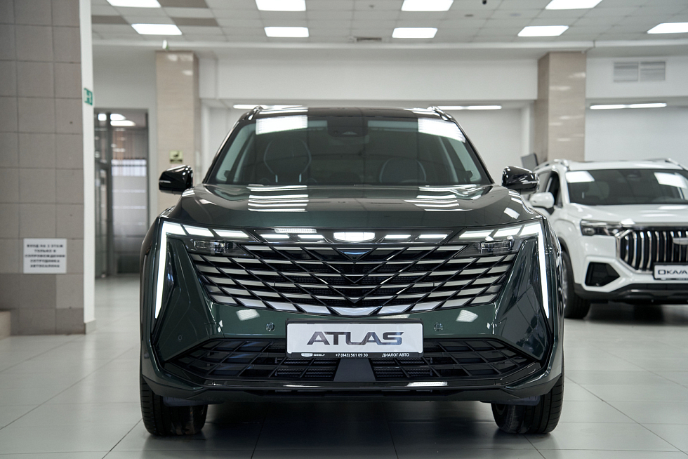 Geely Atlas Flagship, зеленый